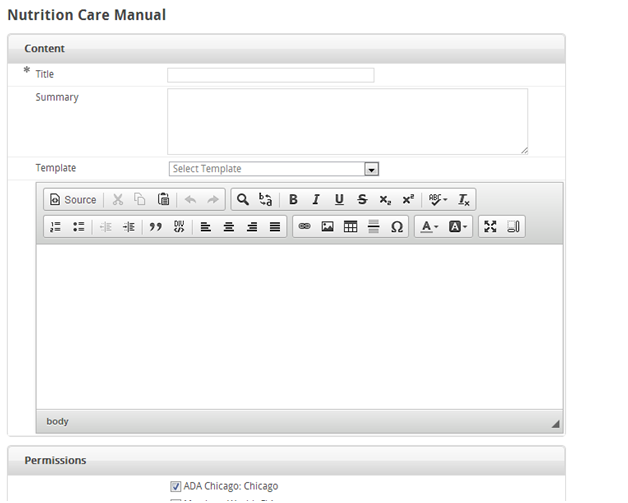  Nutrition Care Manual